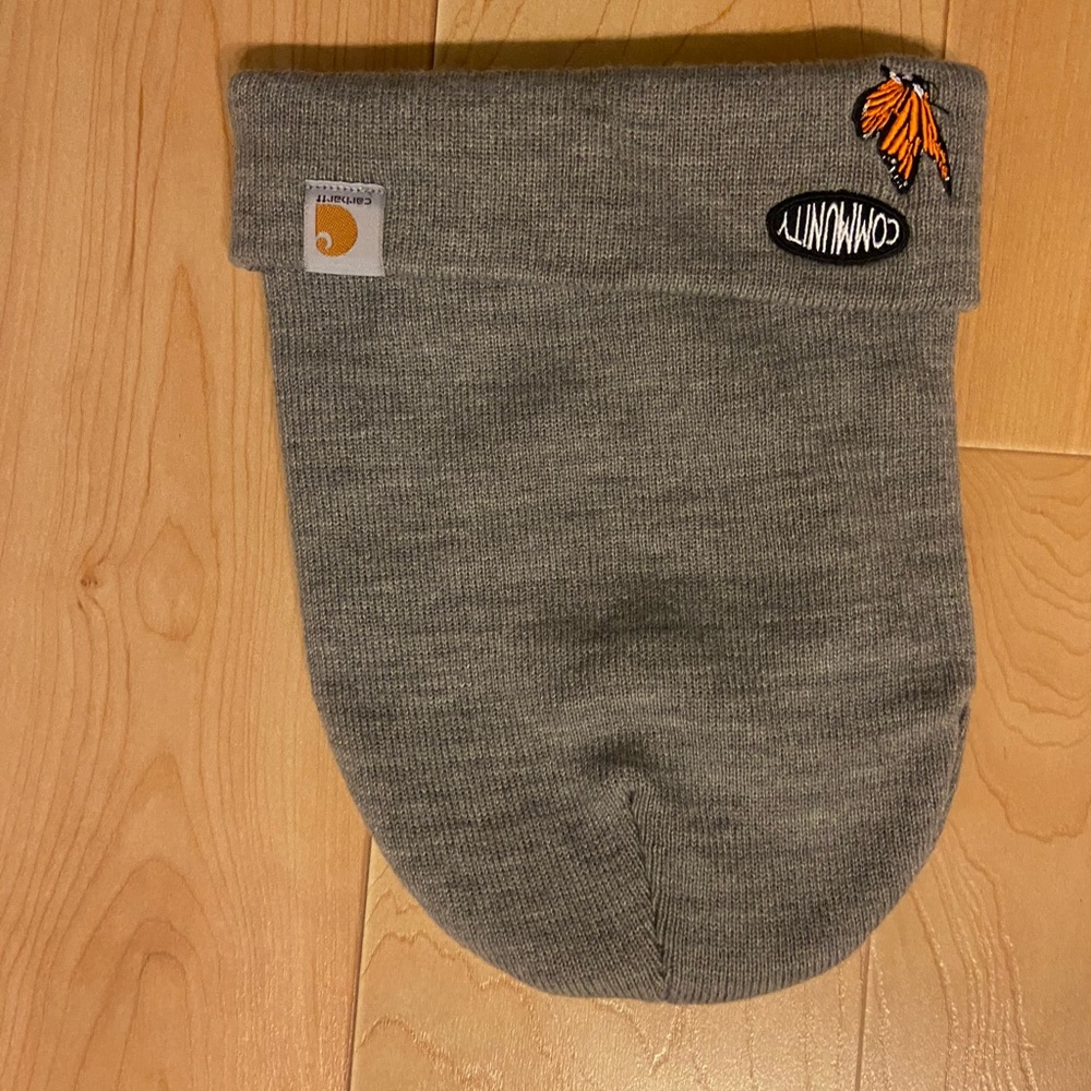 Carhartt winter hat with small patch